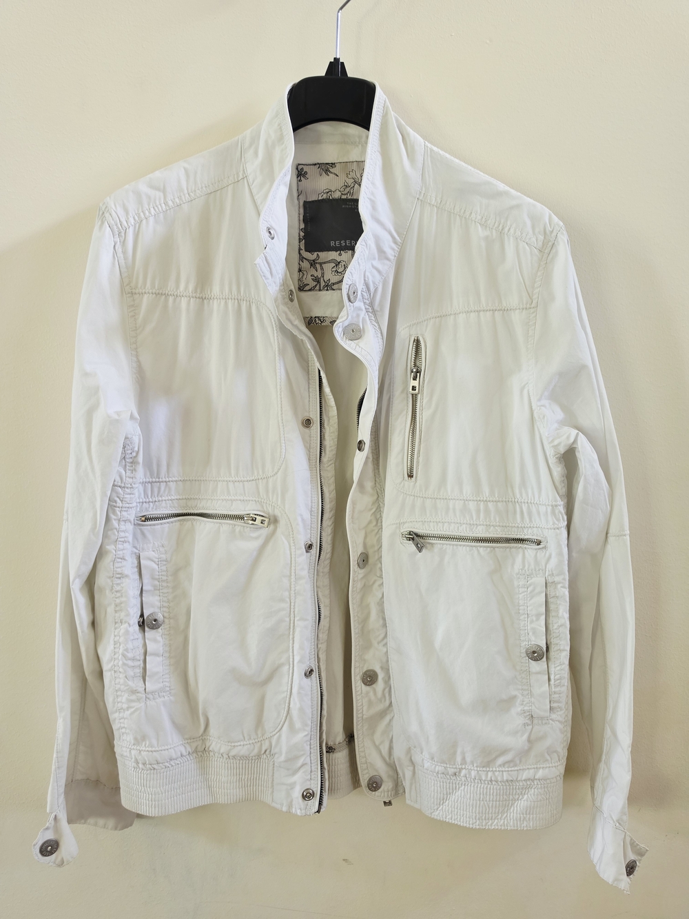 Off-White Men's Lightweight Zip-Front Jacket Size XXL